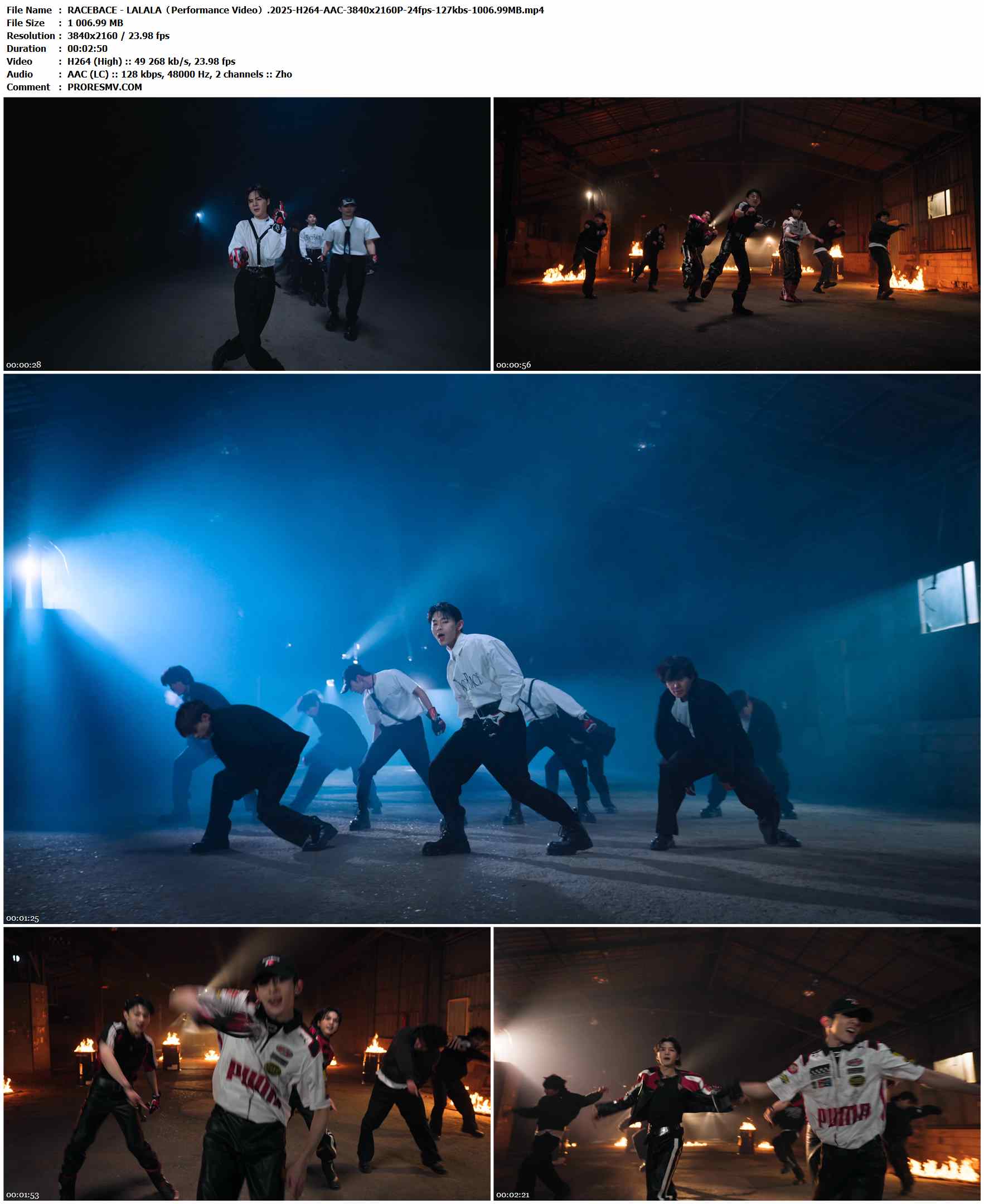 RACEBACE - LALALA（Performance Video）.2025-H264-AAC-3840x2160P-24fps-127kbs-1006.99MB官方MV_高清MV